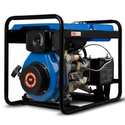 EBERTH 3000 Watt Groupe Electrogene Diesel Generateur Electrique Portable avec Moteur Diesel 5,7 CV, 4 Temps, 2x 230V, 1x 12V
