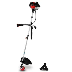 EBERTH Débroussailleuse à Essence, Multitool 2 en 1 avec Tête à Fil et Lame à Trois Dents, 52CC, 2,2kW, Moteur 3CV