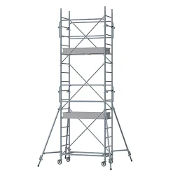 Echafaudage roulant acier - Hauteur de plateforme : 4.50m - Hauteur de travail max. : 6.50m - 8115042