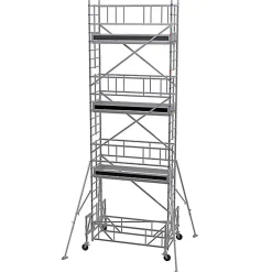 Echafaudage roulant alu - Hauteur de travail max 12.30m - IPP-1030T