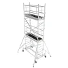Echafaudage roulant alu - Hauteur de travail max 7.00m - EC516T