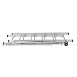 Echafaudage roulant Hauteur 3m - Echelle Echafaudage de Travail Aluminium Charge 120Kg - Travaux Bricolage Chantier Jardin VITO