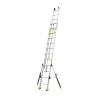 Echelle 2 plans de longueur 10.25m - Pieds stabilisateurs repliables - 2x20 barreaux - 610420