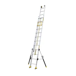 Echelle 2 plans de longueur 6.60m - Pieds stabilisateurs repliables - 2x14 barreaux - 610414