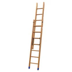 Echelle bois coulissante 2x9 barreaux - Hauteur à atteindre 3.76m - BCM2-250