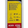 Electrode acier ø1.6 mm x l.300 mm Stanley, 17 pièces