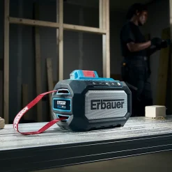 Enceinte bluetooth sans fil Erbauer ERI1109RDI 18V ( sans batterie)