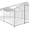 Enclos à poules 24 m² parc grillagé 8 x 3 x 2 M acier galvanisé