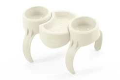 Ensemble 2 porte-gobelets + 1 plateau Lay-Z-Spa® Bestway L.35 x l.20,5 cm beige