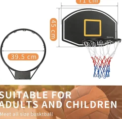 Ensemble de Panneau de Basket-Ball à Montage Mural pour extérieur et intérieur