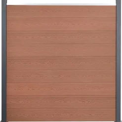 Ensemble de panneaux de clôture marron 526x186 cm WPC vidaXL