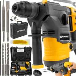 Ensemble Marteau Piqueur Perforateur 2600 W Foret 5,5 J