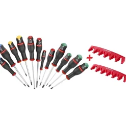 FACOM Jeu de 12 tournevis + ratelier