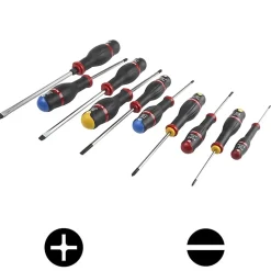 FACOM Jeu de 10 tournevis Protwist lame ronde et hexagonale ATW.J10PB