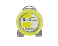 Fil de nylon rond 2mm 15m Diall pour coupe-bordure