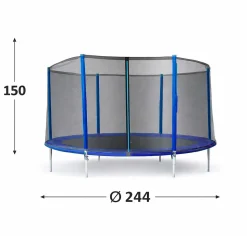 Filet de protection pour trampoline