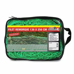 Filet pour remorque avec câble élastique 130 x 250 Vert