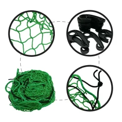 Filet pour remorque avec câble élastique 130 x 250 Vert