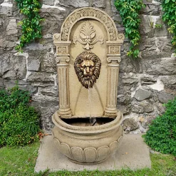 Fontaine Antika style antique beige avec pompe 250L/h pour intérieur/extérieur