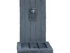 Fontaine "ARDOISE" en pierre reconstituée 59 x 44 x 87 cm Gris