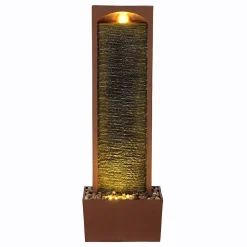 Fontaine cascade LED en polyrésine, rouge Teamson Home