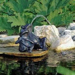 Fontaine deux grenouilles - 22 cm
