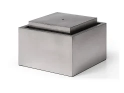 Fontaine d'extérieur en acier inoxydable - H.34 cm - Argenté - TILAPIA