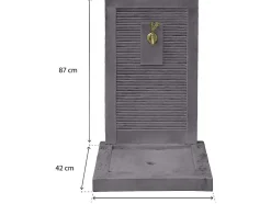 Fontaine "ETNA" en pierre 57 x 42 x 87 cm Grise