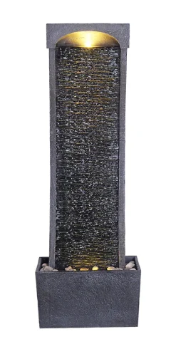 Fontaine LED en polyrésine, noire Teamson Home