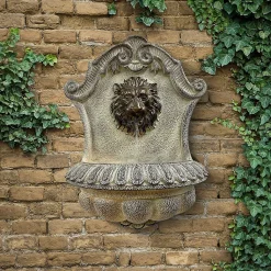 Fontaine murale Leon style antique avec LED 35x48,5 cm - Art-Pond