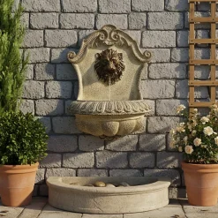 Fontaine murale Leon style antique avec LED 35x48,5 cm - Art-Pond