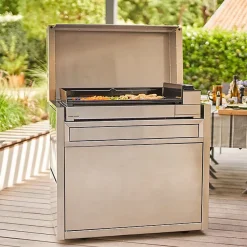 Forge Adour Chariot pour plancha inox - chpif751