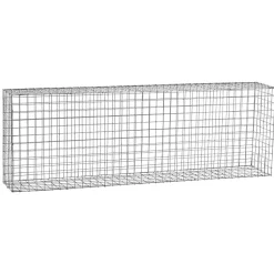 Gabion acier galvanisé L180 x H60 x Pr.30 cm tirants et crampons inclus