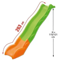 Glissiere toboggan Trigano 2,63 m plateforme 115 121 cm