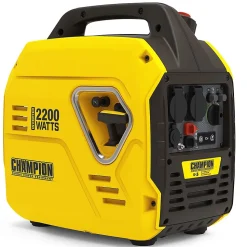 Groupe electrogène Silencieux 2200W Inverter Moteur 4T essence 79 Cm3 CHAMPION Protection AVR Autonomie + 10 heures Generateur