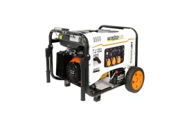 Groupe électrogène 5000 W - carburant SP95 et SP98 - autonomie 9 h - L.80,5 x l.57,5 x H.67 cm - Mecafer MF6600HD