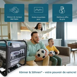 Groupe électrogène onduleur 4200W Könner & Söhnen KS 4500i