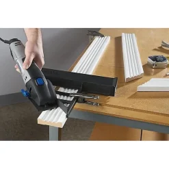Guide de découpe DREMEL S840 - pour scie compacte DSM20 - découpes en onglet, biseau et droites