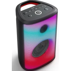 Haut-Parleur sans Fil Flame 22, Noir, Plastique, 21,9x33,3x19,6 cm, Majestic