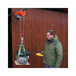 Hecht 8425 Treuil électrique Capacité jusqu a 250kg hauteur de levage 6 a 12m 450 watts