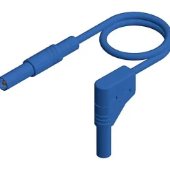 Hirschmann MLS WG 100/1 BL - Cordon de mesure de sécurité 1 m, bananes 4 mm, bleu