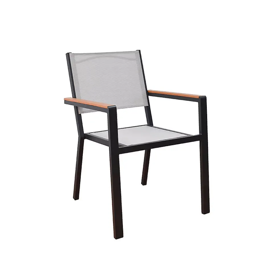 HOME DELUXE Chaise de jardin empilable SEDIA - 1 pièce Chaise empilable, chaise de balcon, chaise de terrasse