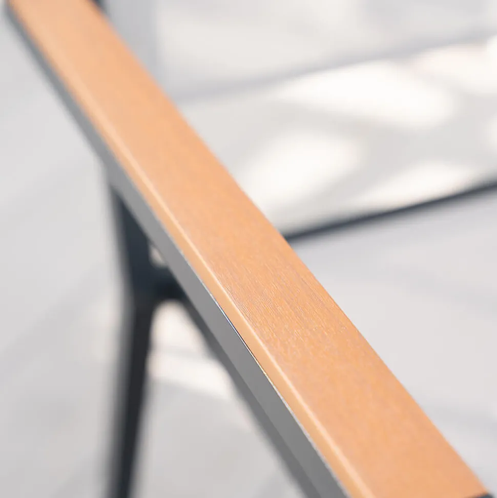 HOME DELUXE Chaise de jardin empilable SEDIA - 1 pièce Chaise empilable, chaise de balcon, chaise de terrasse