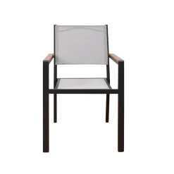 HOME DELUXE Chaise de jardin empilable SEDIA - 1 pièce Chaise empilable, chaise de balcon, chaise de terrasse