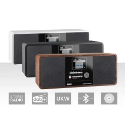 Imperial 22-235-00 DABMAN i200 CD Radio multifonctionnelle DAB+ FM Internet Bluetooth Wood Look IMPERIAL