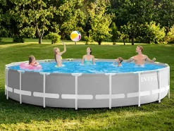 INTEX Kit Piscine Prism Frame 26732NP ronde tubulaire- 5m49 x 1m22