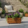 Jardinière bois Blooma Bopha marron 80 x 40 x h.35 cm