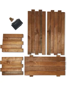 Jardinière bois Blooma Bopha marron 80 x 40 x h.35 cm