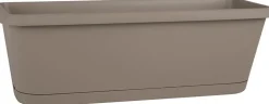 Jardinière Chorus Taupe 50 cm Résistante