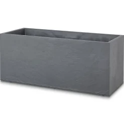 Jardinière plastique Volcania gris foncé 100 x 38,7 x h. 43 cm